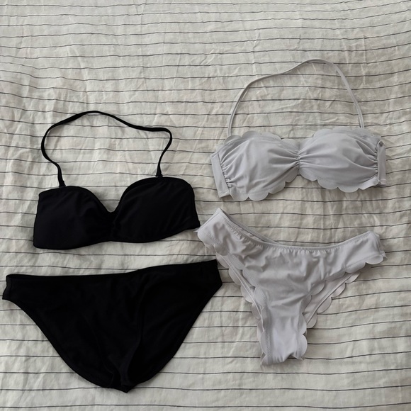 PINK Victoria's Secret Other - Black Bikini and White Bikini Set